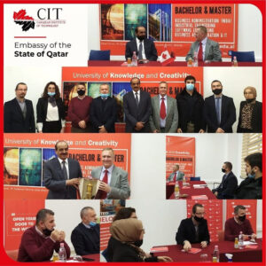 AMBASADORI I SHTETIT TË KATARIT U MIRËPRIT NË CIT- TIRANË NGA Zv.REKTORI DHE STAFI AKADEMIK