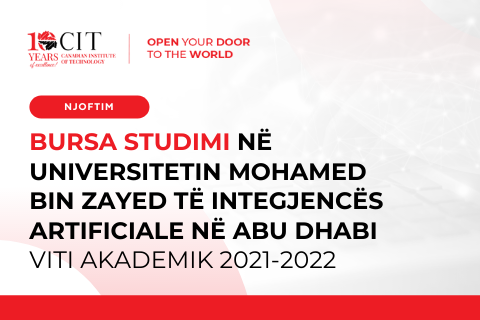 BURSA STUDIMI në Universitetin Mohamed Bin Zayed të Integjencës Artificiale