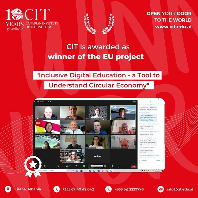 CIT ËSHTË FITUESI I PROJEKTIT të BE-së