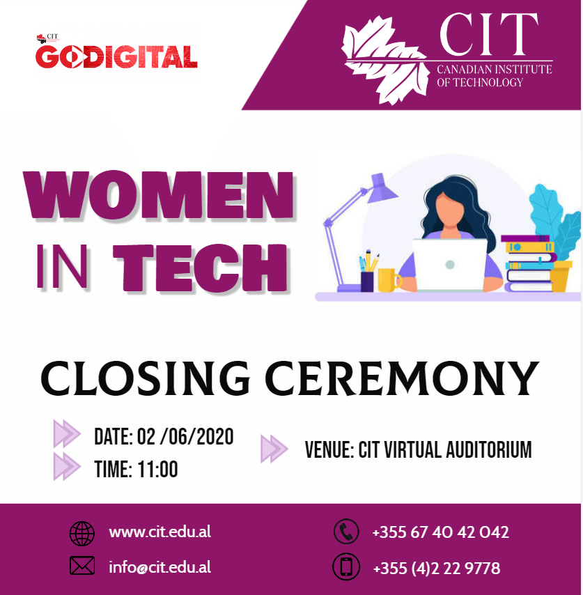Ceremonia mbyllëse e “Women in Tech” 1 Ceremonia mbyllese e Women in Tech