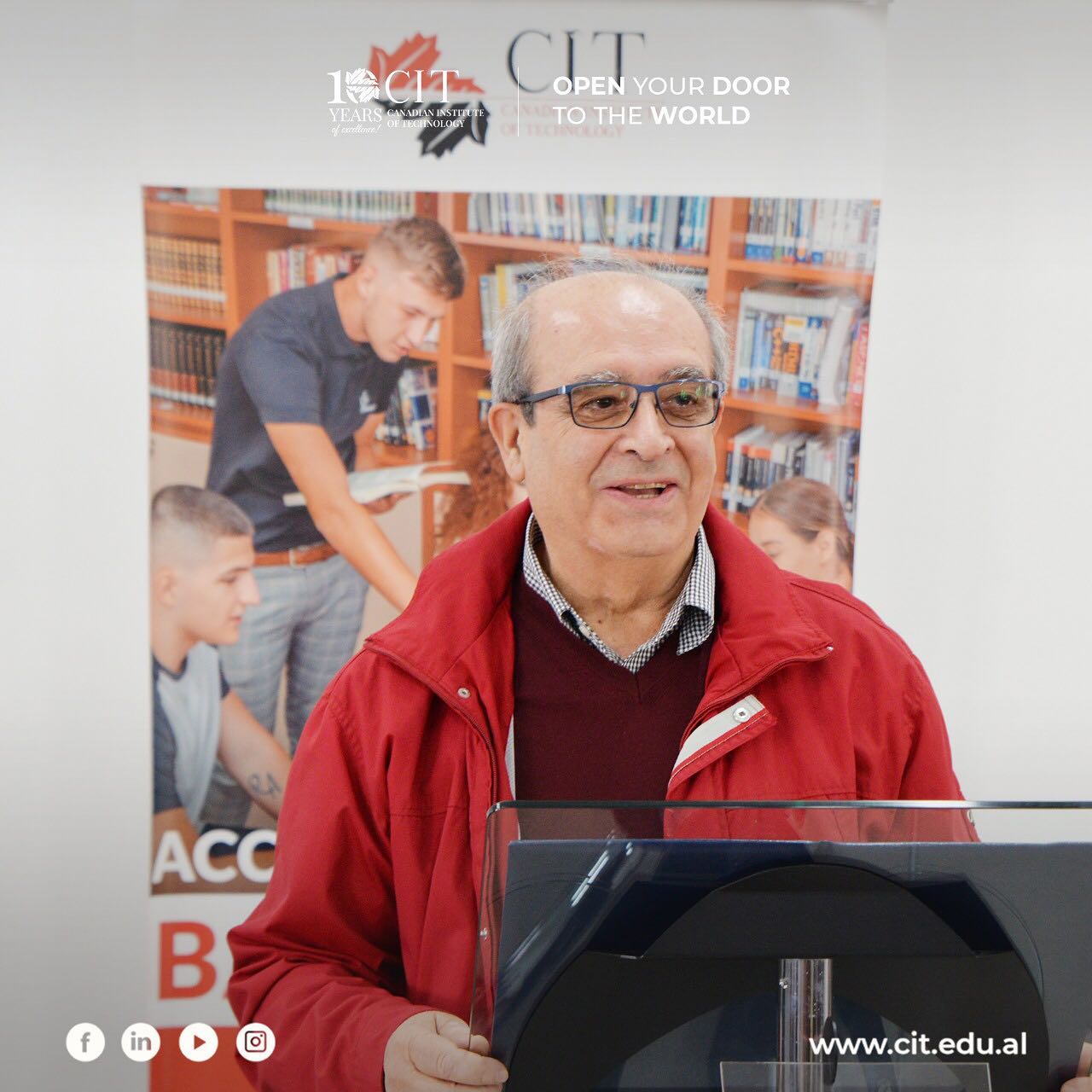 Instituti Kanadez i Teknologjisë i dha Prof. Dr. Llukan Puka një Çertifikatë Mirënjohjeje