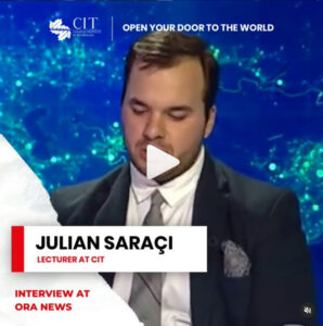 JULIAN SARACI, LEKTOR I  CIT I FTUAR PER TE FOLUR NE ORA NEWS