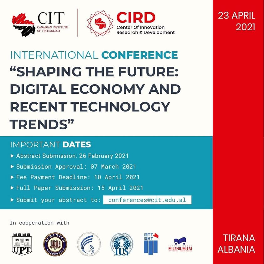 KONFERENCA NDËRKOMBËTARE E CIT THIRRJA PËR PUNIME TANI ËSHTË E HAPUR !