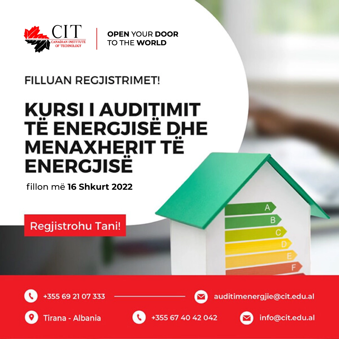 Kursi i Auditimit të Energjisë dhe Menaxherit të Energjisë