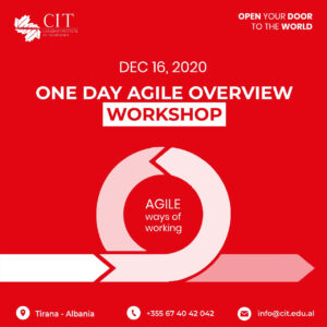 SEMINAR FALAS ME TEMË ONE DAY AGILE OVERVIEW NË 16 DHJETOR , 14 00