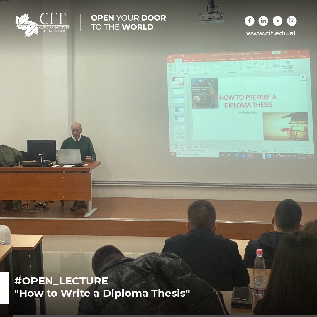 “Si të shkruhet një punim diplome” – Leksion i hapur