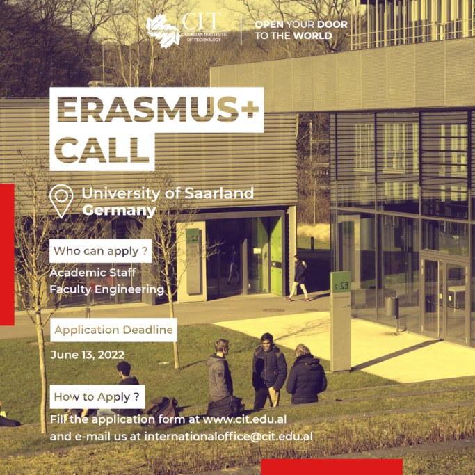 UNIVERSITETI I SAARLAND GJERMANI ERASMUS THIRRJE PËR APLIKIM