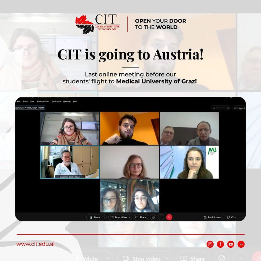 CIT po rritet! Si pjesë e Projektit të financuar nga Erasmus+ me Universitetin Mjekësor të Gracit, Austri!
