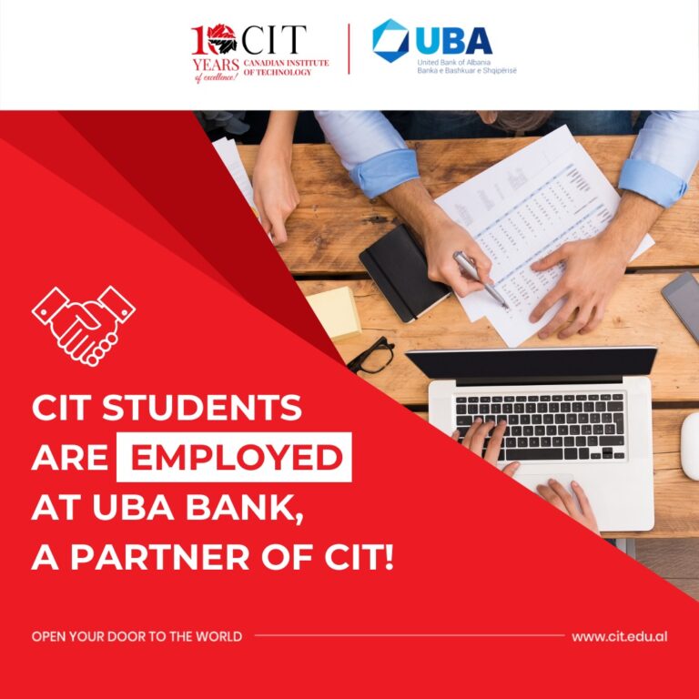 Studentët e CIT punësohen në UBA BANK, partnere e CIT 1 40af48cb 4850 468e b470 c1a3a5013b4d 768x768 1