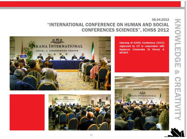 Konferenca e 2-të Ndërkombëtare për Shkenca Humane dhe Sociale ICHSS 2012