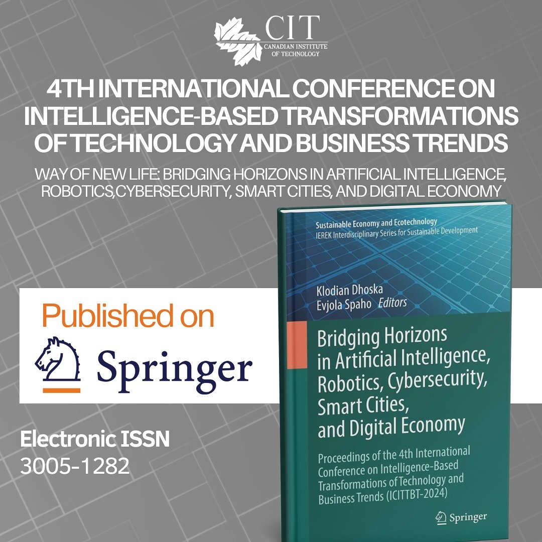 ICITTBT 2024 Proceedings Now on Springer