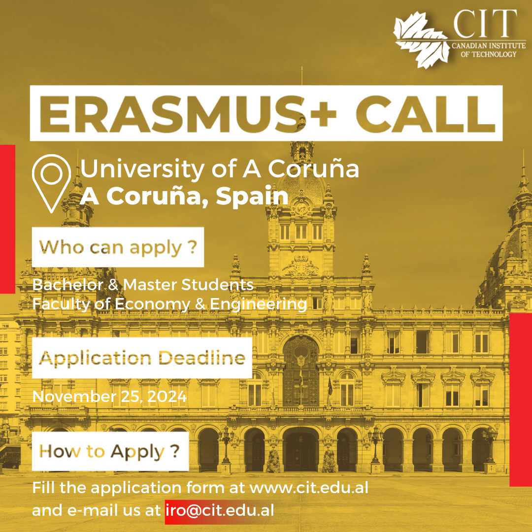 Erasmus+ Student Exchange Opportunity at the University of Coruna, Spain