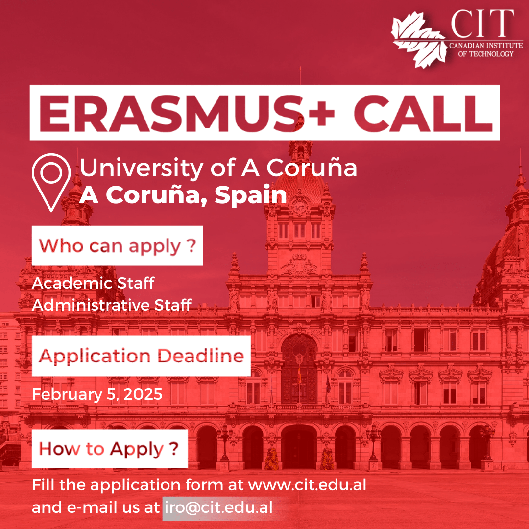 Erasmus+ Mobility Call | University of A Coruña, Spain