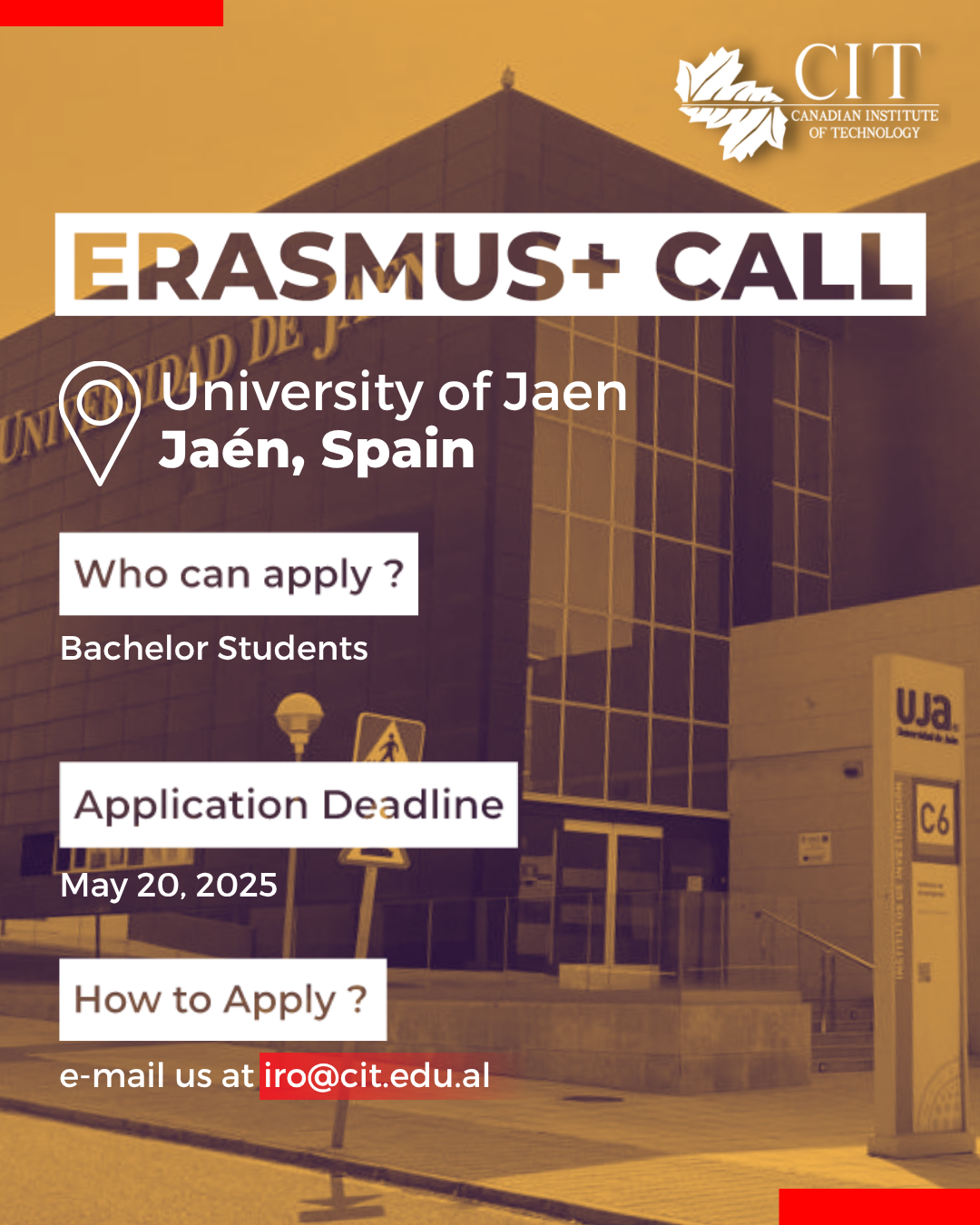 University of Jaen, Spain | KA171 Erasmus+ programme