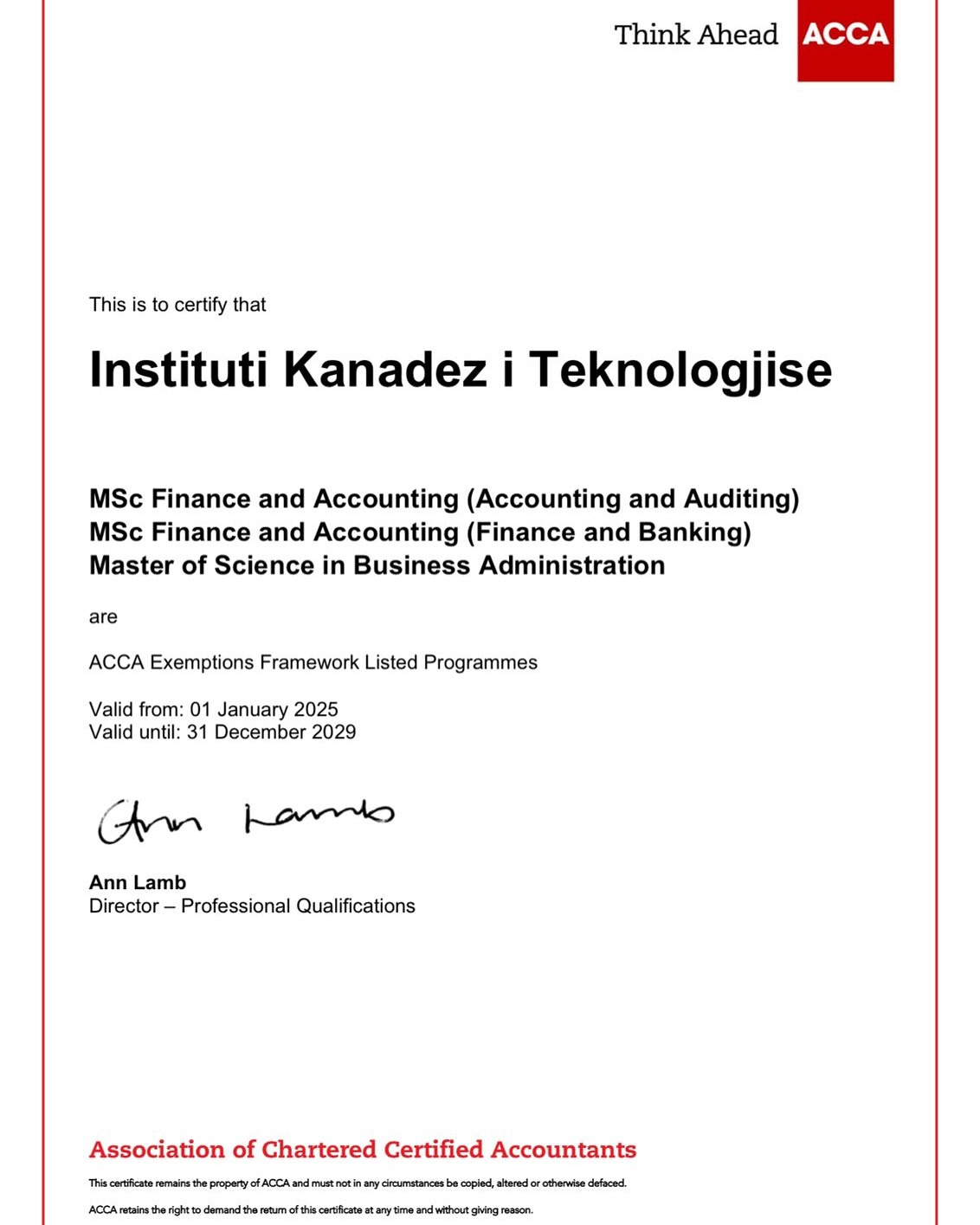 CIT Partners with ACCA to Advance Professional Qualifications