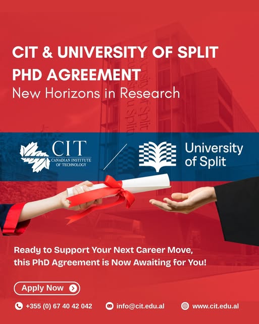 CIT and Split University Formalize PhD Partnership to Strengthen International Research Collaboration