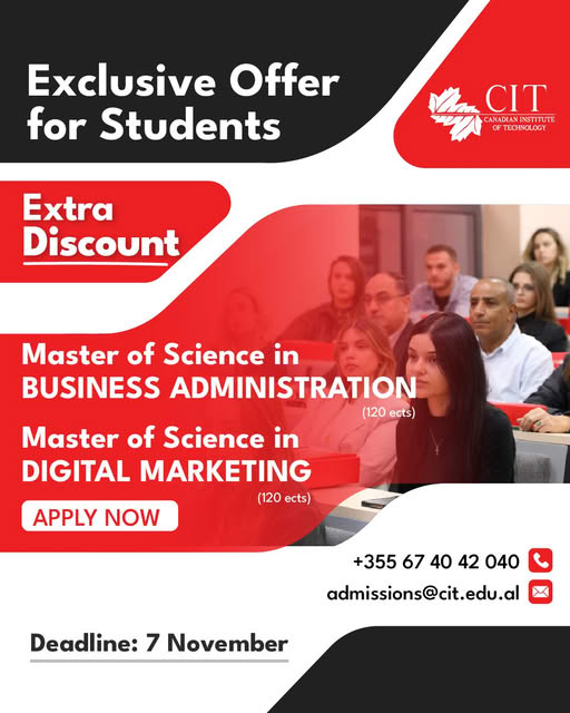 Exclusive Offer for Master Students