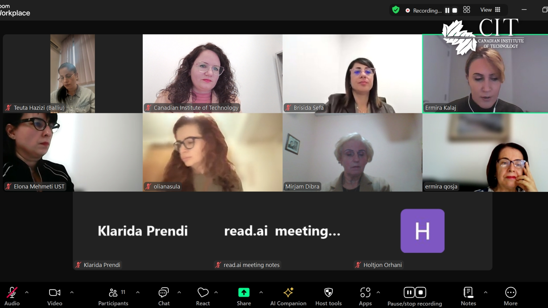 Online Focus Group Held under the ICRI-WB Project
