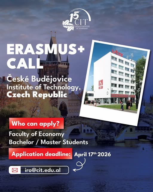 Erasmus+ Student Exchange | České Budějovice Institute of Technology, Czech Republic