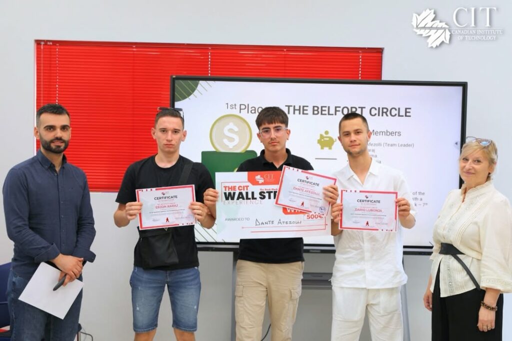 CIT Concludes “The Wall Street” Experience with Award Ceremony for Top-Performing Teams