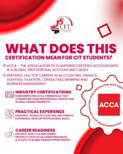 CIT Partnership with the Association of Chartered Certified Accountants