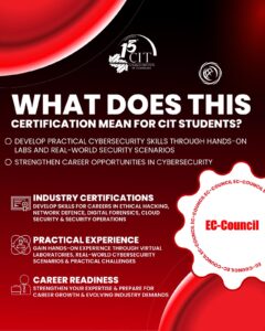 CIT partnership with EC-Council for industry-recognized cybersecurity certifications