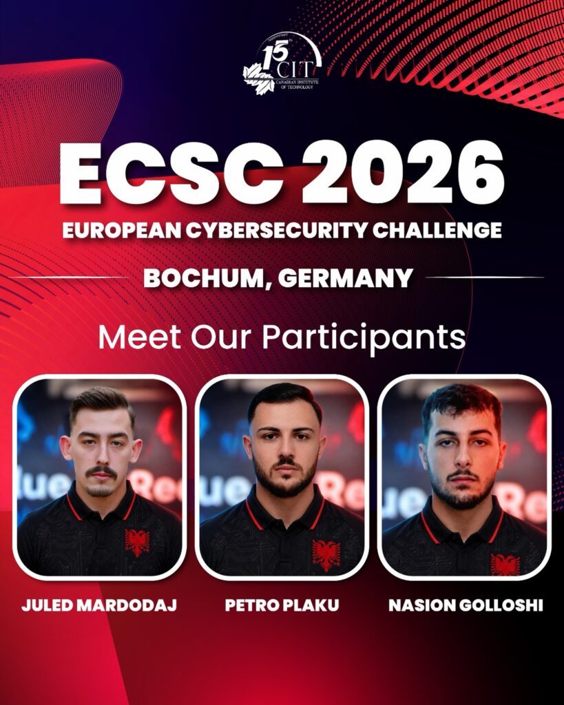 CIT Students Selected to Represent Albania at the European Cybersecurity Challenge 2026